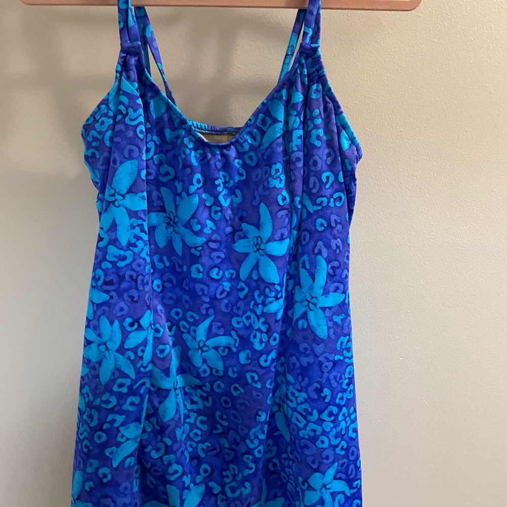 Maxine of Hollywood Blue Patterned Swimwear